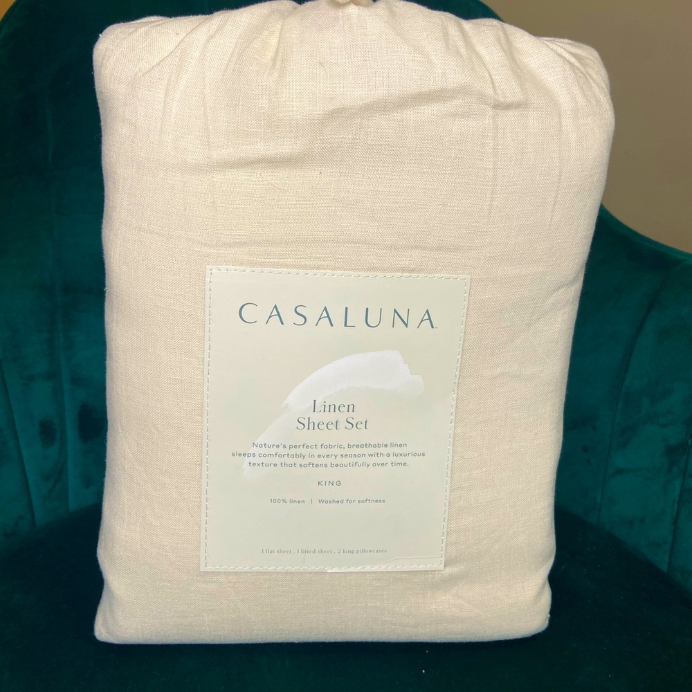 CASALUNA king size sheet set